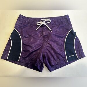 Vintage white lies board shorts